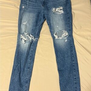 PacSun Distressed Blue Skinny Jeans
